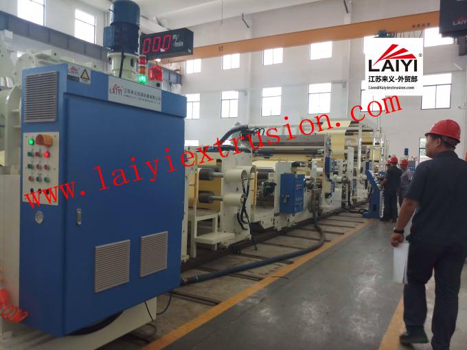 3-6 Inch Paper Core Large Laminating Machine , High Load Extrusion Coating Lamination Machine 2